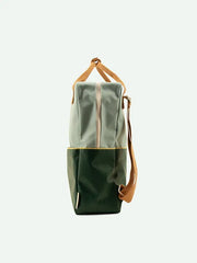 Sticky Lemon - Backpack Large / Meadows Colourblocking / Island Blue & Green Meadow