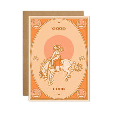 Cai & Jo Cowgirl Good Luck Card
