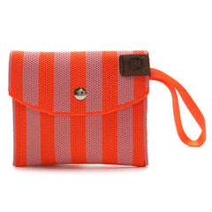 Julia Woven Wallet - Pink/Orange