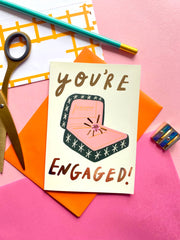 Kerrie Illustrates You're Engaged Card