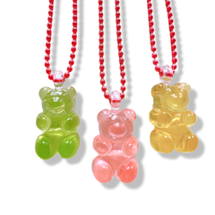 Pop Cutie Gummy Bear Kids Necklace - Handmade Jewelry