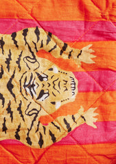 Namaste Tiger Stripe Wash Bag - Orange