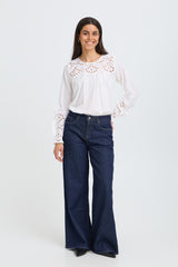 Fransa Celina Hanna Jeans - Dark Blue Denim