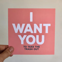 Paper Plane Designs - I Want You Card