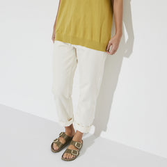 Birkenstock Natural Leather Patent High Shine Sandals - Mud Green