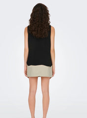 JDY Relaxed V-Neck Blouse - Black