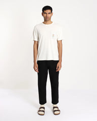 Far Afield Crew Neck T-Shirt - Clowny White