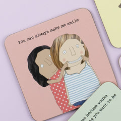 Rosie Made A Thing - Make Me Smile Coaster