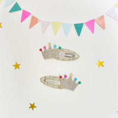 Rockahula Kids Glitter Crown Clips