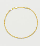 Estella Bartlett Rope Chain Anklet - Gold