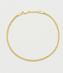 Estella Bartlett Rope Chain Anklet - Gold