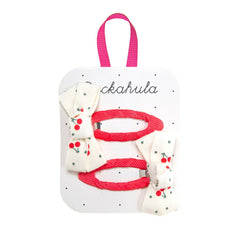 Rockahula Kids Sweet Cherry Twisty Bow Clips
