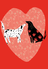 Roger La Borde Love Dogs Greeting Card