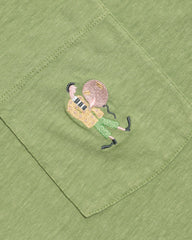 Far Afield Crew Neck T-Shirt - Clowny Green