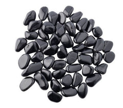 Lotus & Lapis Obsidian Tumblestone