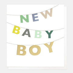 Caroline Gardner New Baby Boy Card