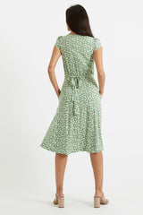 Louche Cathleen Periwinkle Print Midi Dress