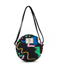Roka Paddington B Miss Pom Pom Sustainable Small Scribble Print Crossbody Bag