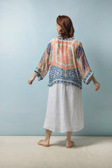 One Hundred Stars - Indian Summer Blue Kimono