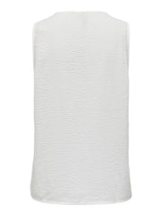JDY Relaxed V-Neck Blouse - Cloud Dancer