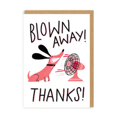 Ohh Deer - Blown Away Thank You Greeting Card