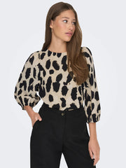 Batsleeve Top - Sandshell Leo