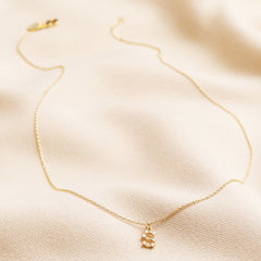 Lisa Angel Crystal Constellation Initial Necklace in Gold