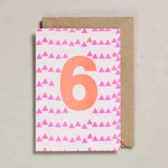 Petra Boase Age 6 Card Pink