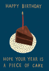 Roger La Borde Piece Of Cake Birthday Card