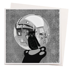 U Studio - Paw with Reflecting Sphere Card