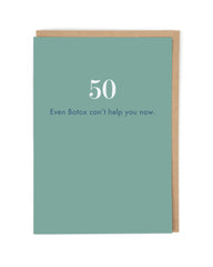 Age 50 ‘Botox’ Birthday Card - Cath Tate Cards