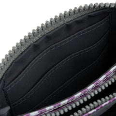 Roka Carnaby Small Recycled Polyester Wallet - Purple Gingham