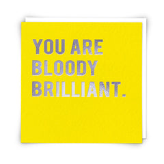 Redback Cards Bloody Brilliant - Yellow