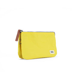 Roka Carnaby Small Recycled Polyester Wallet - Custard