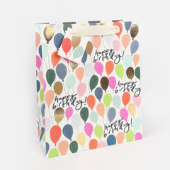 Caroline Gardner Happy Birthday Multi Balloons Large Gift Bag
