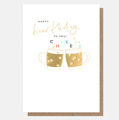 Caroline Gardner - Beer Cheers Birthday Card