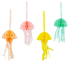 Talking Tables Under The Sea Jellyfish Honeycomb Decorations - 8 Pack