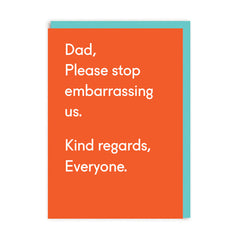 Ohh Deer Dad Stop Embarrassing Us Card