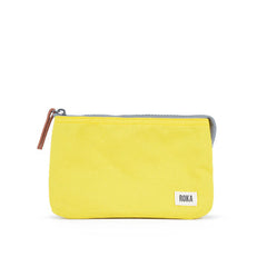 Roka Carnaby Small Recycled Polyester Wallet - Custard