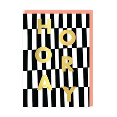 Ohh Deer - Hooray Checkerboard Greeting Card