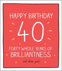 Pigment Productions Age 40 Card