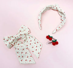 Rockahula Sweet Cherry Long Bow Clip