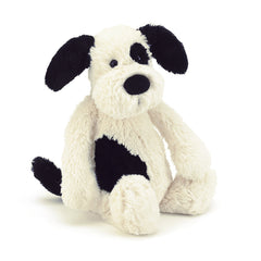 Jellycat Bashful Black and Cream Puppy soft toy