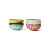 HKLIVING 70s Ceramics XS Bowls Modernist - Set of 4