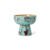 HKLIVING 70s Ceramics Small Tapas Bowl On Base - Patina