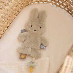 Little Dutch - Miffy Fluffy Dummy Cloth - Sage Green