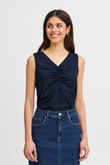Fransa Seen Top Navy Blue