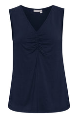 Fransa Seen Top Navy Blue