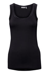 Fransa Zulu Vest Top - Black