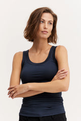 Fransa Zulu Vest Top - Navy